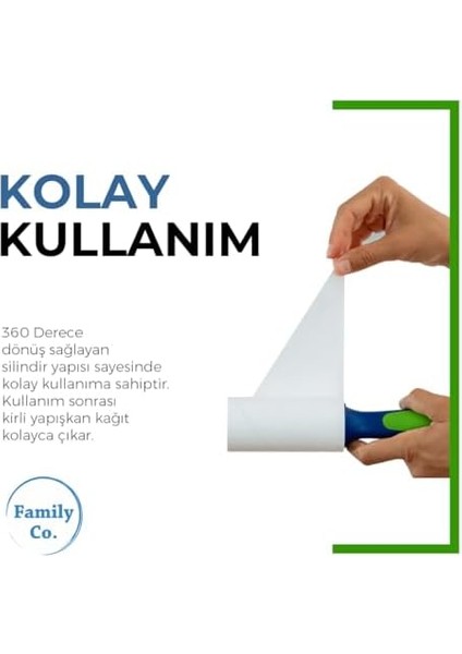 Co. Kedi Köpek Saç Kıl Tüy Toplayıcı Rulo 1 Rulo 6 Yedek Her Biri 60 Yaprak fiyatları