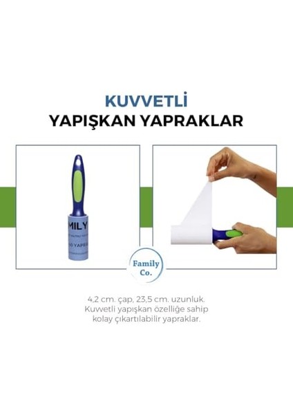 Co. Kedi Köpek Saç Kıl Tüy Toplayıcı Rulo 1 Rulo 6 Yedek Her Biri 60 Yaprak modelleri