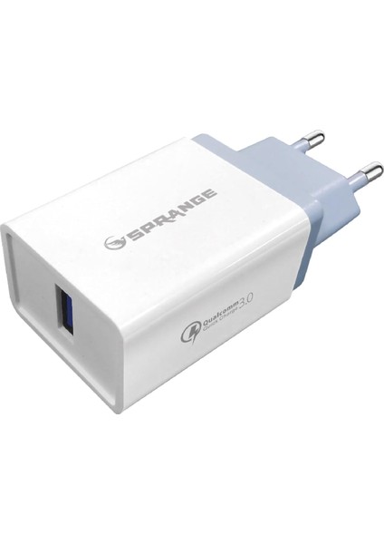 Q-30 3.0A USB Çıkışlı Hızlı Ev Şarj Başlığı