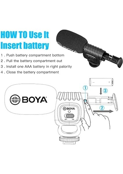BY-BM3011 Kompakt Shotgun Mikrofon fiyatları