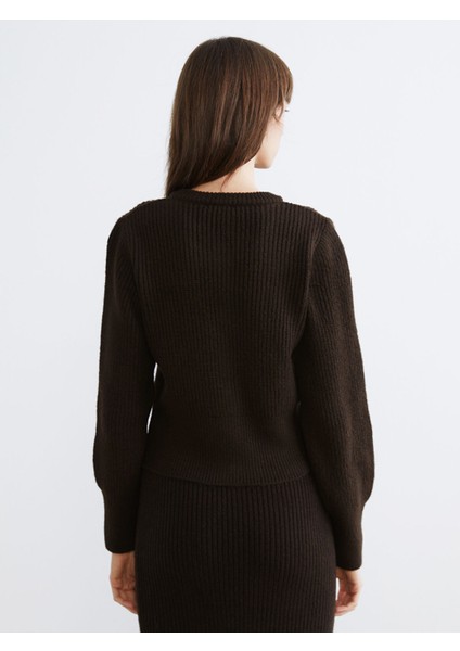 Yeni Sezon Bisiklet Yaka Kadın Triko Hırka fırsatları