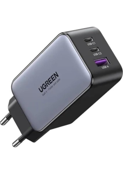 Ugreen Nexode Air 65W 3-Port Gan Charger Eu Hızlı Şarj Adaptörü