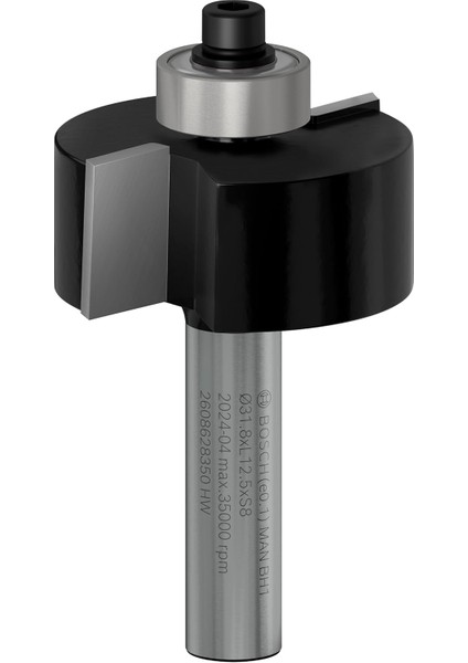 2 608 628 Aksesuarı 350 Falzfraeser 8 Mm, B 9,5 Mm, L 12,7 Mm, G 54 mm