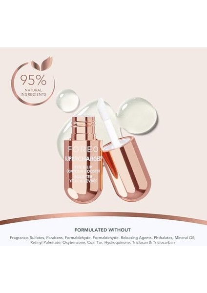 Foreo Supercharged Göz ve Dudak Serumu – Niasinamid, Iletken Jel – Yaşlanma Karşıtı, Dudak Dolgunlaştırıcı ve Şişlik Giderici Bakım – Seyahat Boyu – 3 x 3.5 ml modelleri