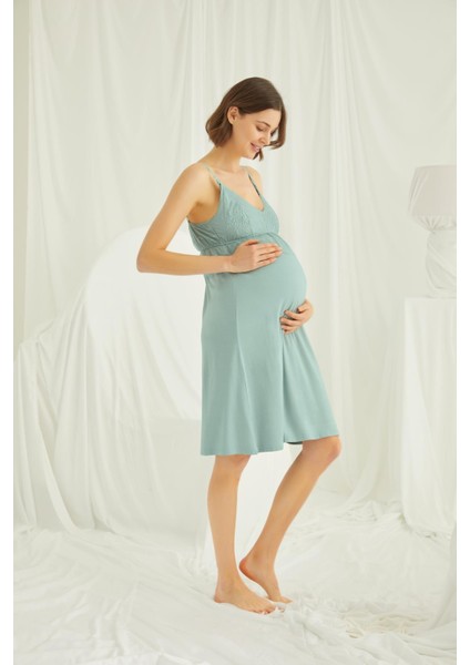 Dantelli Hamile Lohusa Pijama Takımı - Rahat, Şık ve Kaliteli Kumaş fırsatları