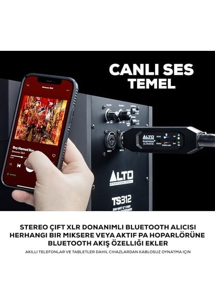 Bluetooth - Xlr Donanımlı Şarj Edilebilir Bluetooth Alıcısı, Miksaj Masası/ses Mikseri Kurulumları ve Aktif Pa Sistemleri Için modelleri