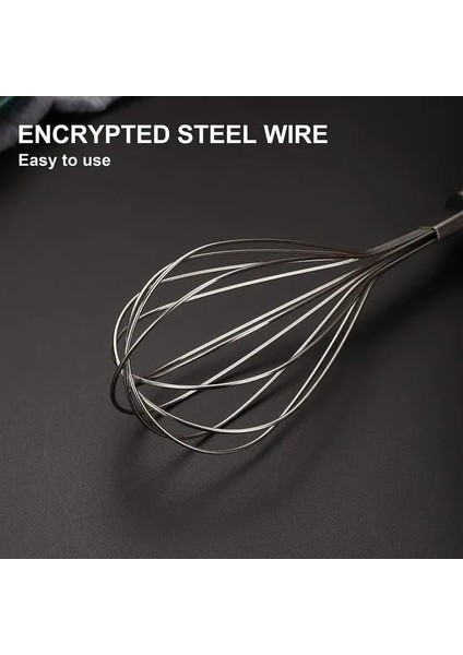 Ahşap Saplı Paslanmaz Çelik Çırpma Teli,yumurta,ayran ve Pasta Için Çırpıcı (1) modelleri