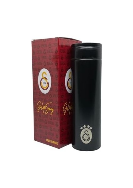 500ML Lisanslı Çift Katlı Paslanmaz Çelik Termos 8 Saat Soğuk Hediye Kutulu Siyah modelleri