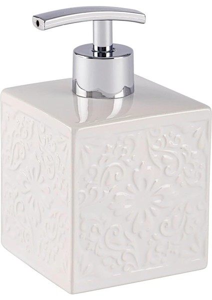 Cordoba Sabunluk Beyaz Seramik Sıvı Sabunluk Beyaz