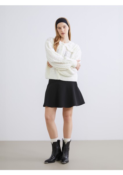 Yeni Sezon Bebe Yaka Ajurlu Kadın Triko Hırka fiyatları