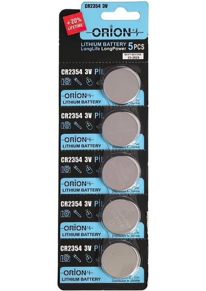 CR2354 3V Lityum Pil 5'li Paket
