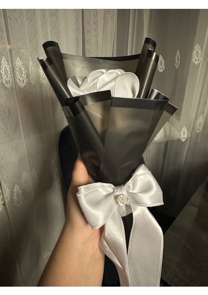 Tekli Beyaz Solmayan Gül Buketi fiyatları