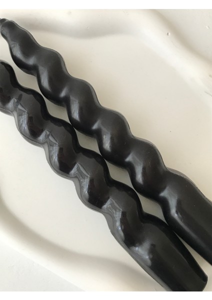 2'li Siyah Burgu Şamdan Mumu fiyatları