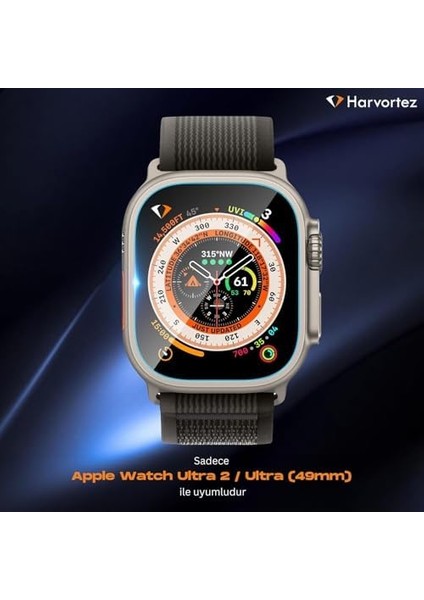 Ultra 2, Ultra 49MM ile Uyumlu, 49MM Ekran Koruyucu, Kolay Hizalama Çerçevesi ile Kurulum, Su Geçirmez, UHD Temperli Cam, Screen Protector, (Otomatik Hizalama Aparatlı) fiyatları