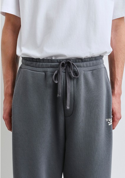 Mavi Baskılı Antrasit Eşofman Altı 0010512-80776