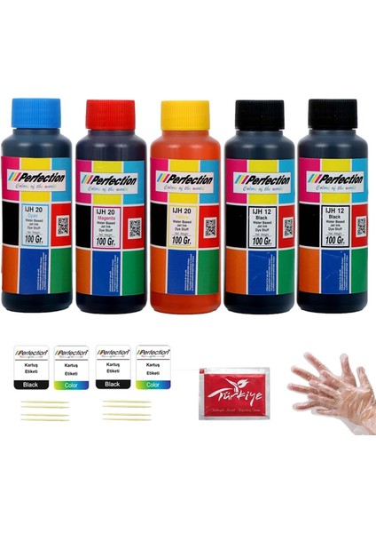 Epson Uyumlu 664 Tanklı Yazıcı Mürekkep Seti̇ 5 x 100 Gr.