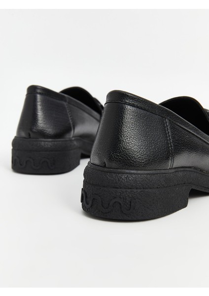 Yeni Sezon Deri Görünümlü Kadın Loafer Ayakkabı fırsatları