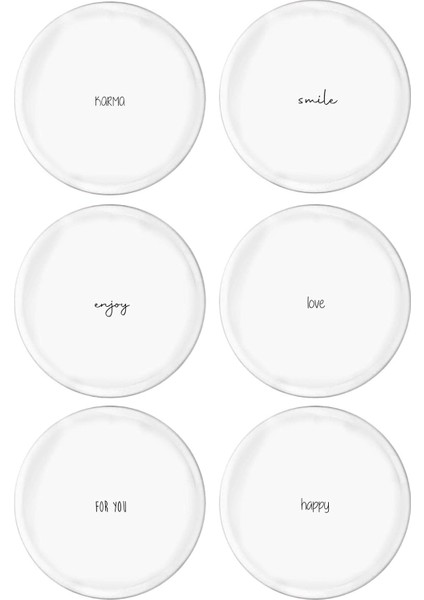 Mia Summertime Pasta Tabağı 6 Lı Set - 19 cm