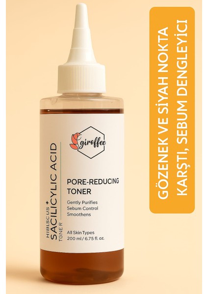 Salicylic Acid Pore-Reducing Toner 200 ml – Gözenek Sıkılaştırıcı ve Sebum Dengeleyici Tonik