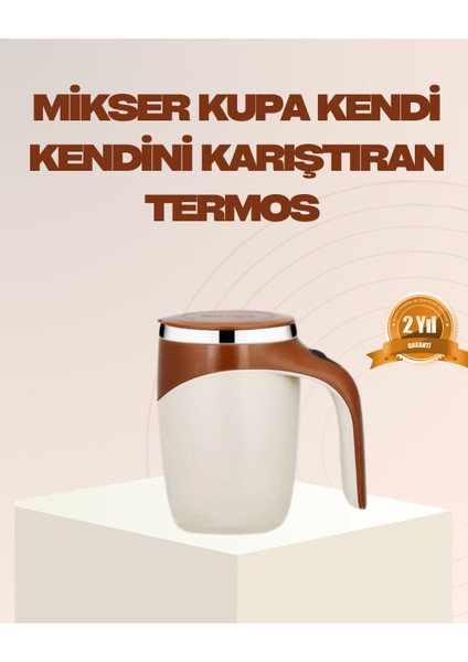 Yzlal USB Şarjlı Manyetik Karıştırıcı Kupa – Otomatik Kahve Karıştırma Bardağı