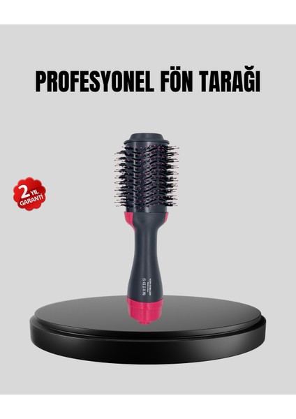 Yzlal 220°C Profesyonel Fön Tarağı – Negatif Iyon Teknolojili, 3 Isı Kademeli, 1200W