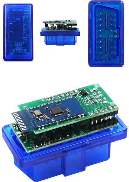 Genel V1.5 Çift Anakart ELM327 Bluetooth PIC18F25K80 Destekli DDT4ALL Obd Cihazı