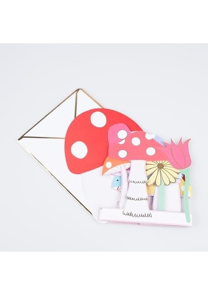 - Mushroom Concertina Card - Mantar Tebrik Kartı fiyatları