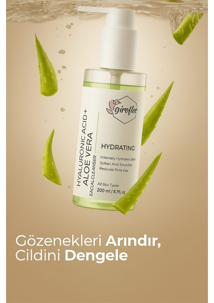 Hyaluronic Acid + Aloe Vera Yüz Temizleme Jeli 200 ml