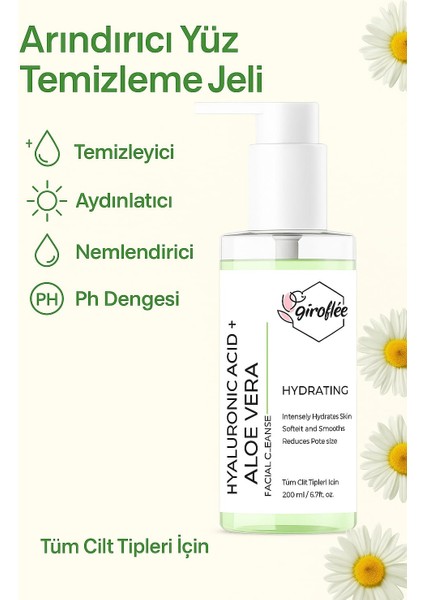 Hyaluronic Acid + Aloe Vera Yüz Temizleme Jeli 200 ml fiyatları