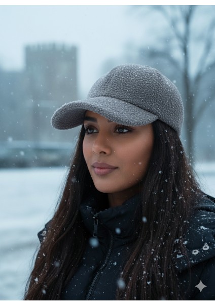 Etoile Tavşan Yumuşak ve Outdoor Termal Unisex Düz Şapka