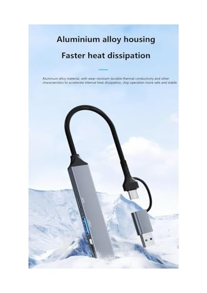 NR22 5in1 Type-C USB Otg Kablolu Hub Istasyonu USB 3.0 5gbps Veri Aktarımı Kart Okuyucu fiyatları