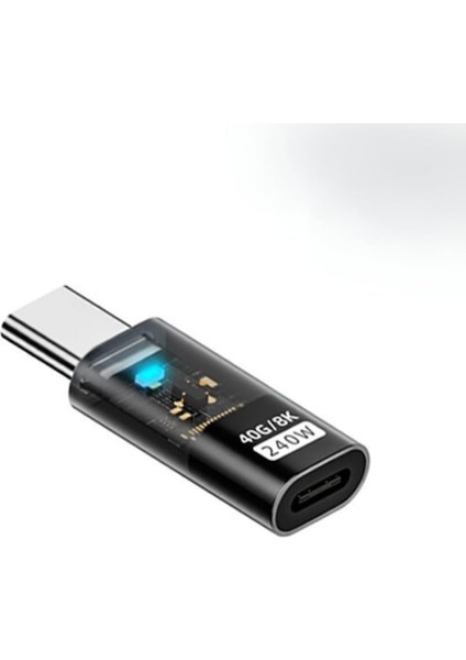 Type C To Type C Usb3.2 240W 40GBPS 8k Hızlı Şarj Veri ve Görüntü Aktarımı Çevirici Adaptör Otgst