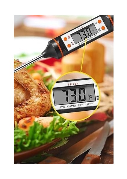 Mama Ölçüm Süt Isı Ölçer Gıda Derece Ölçer Termometre Pasta Malzemeleri-Hombaktermometre modelleri