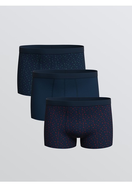 Yeni Sezon Standart Kalıp Pamuklu Esnek Erkek Boxer 3'lü