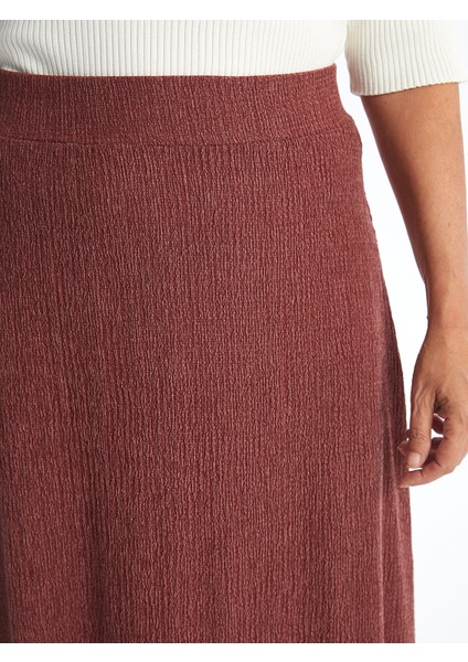 Yeni Sezon Beli Lastikli Dokulu Kadın Etek modelleri