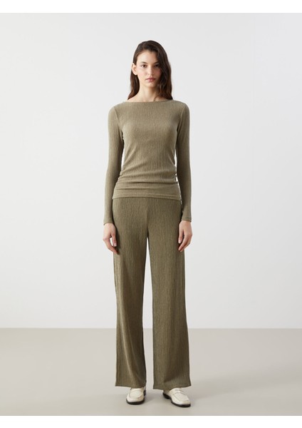 Yeni Sezon Bisiklet Yaka Dokulu Kadın Bluz fiyatları