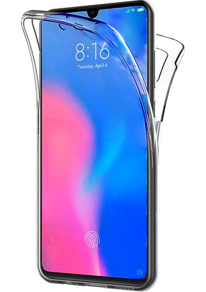 Mi 9 Kılıf 6 Tarafı Tam Full Koruma 360 Clear Soft Şeffaf