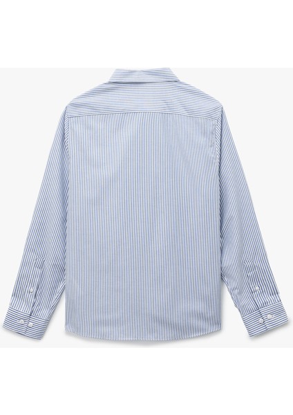 Regular Fit Klasik Yaka Pamuk Karışımlı Uzun Kollu Gömlek fiyatları