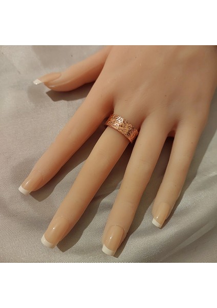 El Yapımı Saf Bakır Bileklik ve Yüzük - Çekiç Desenli, Unisex, Şık ve Sağlıklı fırsatları