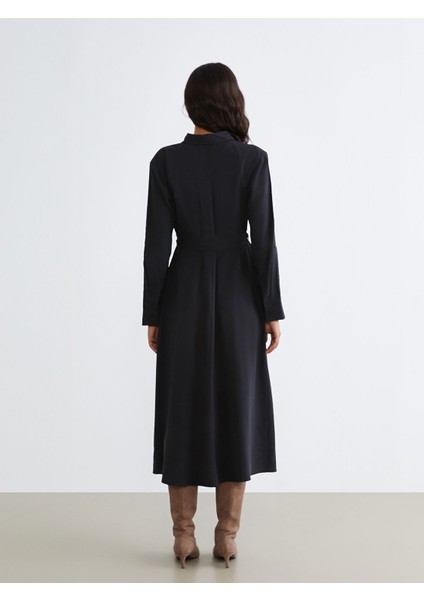 Yeni Sezon Beli Kemerli Gömlek Elbise fırsatları