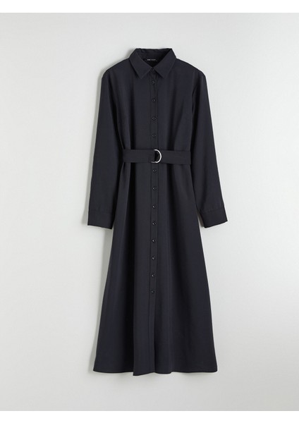 Yeni Sezon Beli Kemerli Gömlek Elbise indirimleri