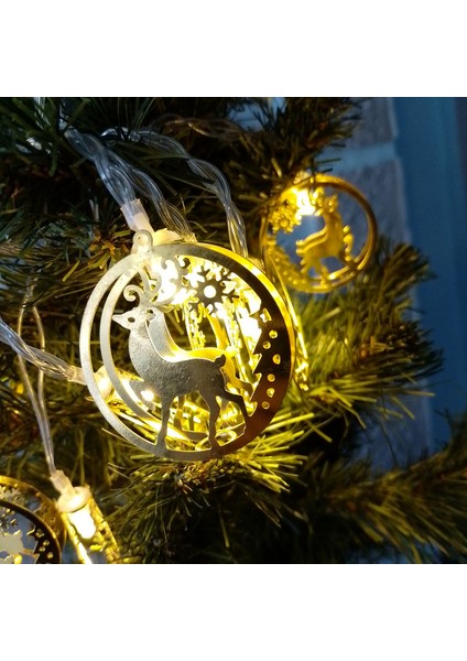 Geyik Modeli LED Işık Yılbaşı Aydınlatma Dekorasyon Işık Dekorasyon Aydınlatma Pilli LED Işık