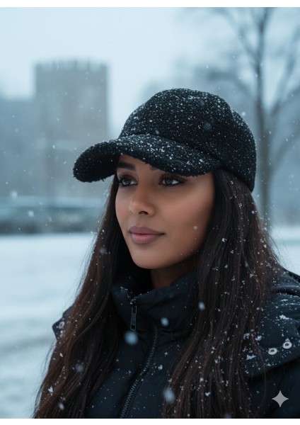 Etoile Tavşan Yumuşak ve Outdoor Termal Unisex Düz Şapka