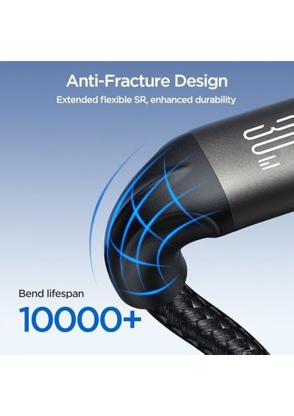 SA25-CL3 Işık Hızı Serisi Şarj Verileri Tip-C Yıldırım Kablosu 30W, 1.2m - Siyah fiyatları