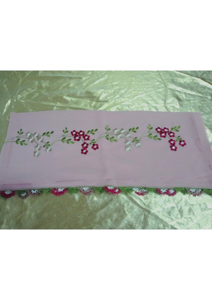 El Emeği Nakış Işlemeli Iğne Oyalı Namaz Örtüsü Çeyizlik Mevlit Başörtüsü Krep Kumaş 145X75 cm fiyatları