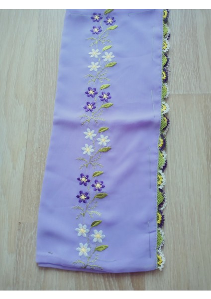 El Emeği Nakış Işlemeli Iğne Oyalı Namaz Örtüsü Çeyizlik Mevlit Başörtüsü Krep Kumaş 145X75 cm modelleri