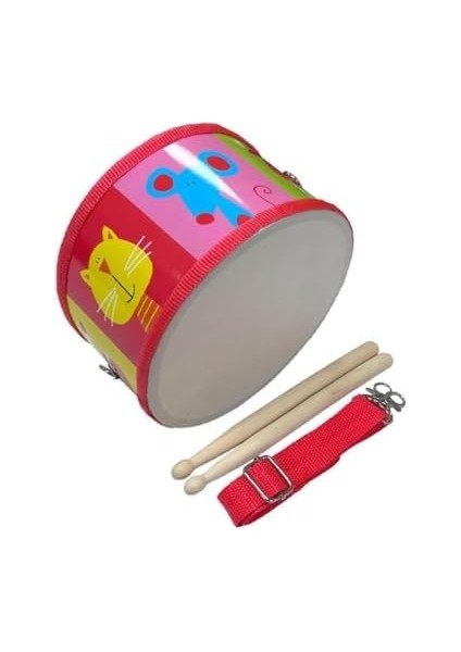 ORF-TF-14RD Örf Aletleri Askılı Kırmızı Çocuk Davulu modelleri