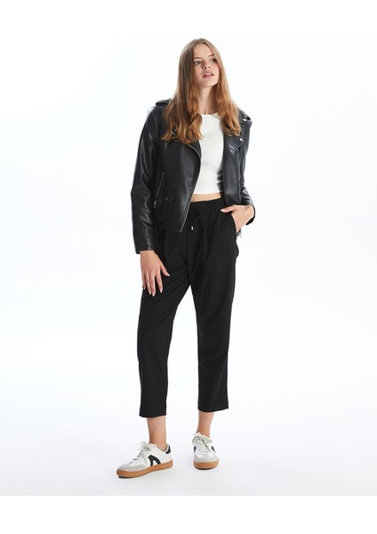 Yeni Sezon Beli Lastikli Loose Fit Kadın Pantolon