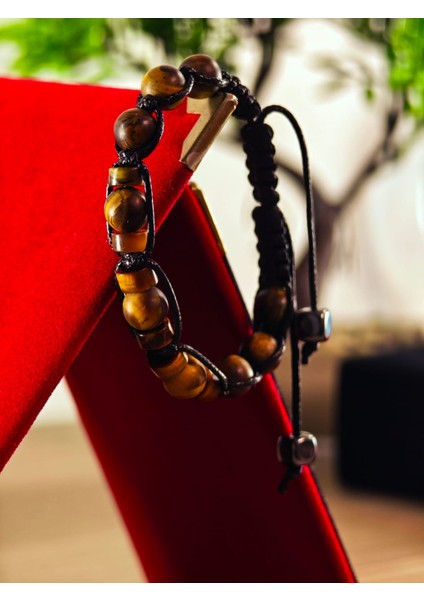 Makrome Bileklik El Yapımı Saf Doğaltaş Özel Yapım Hematit Taşı, Lav Taşı, Akik Taşı, Amatis Taşı indirimleri