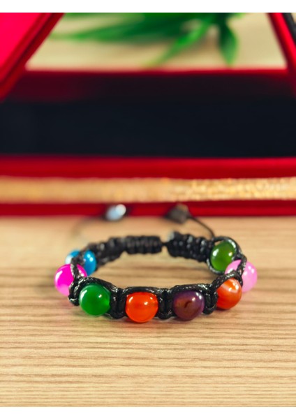 Makrome Bileklik El Yapımı Saf Doğaltaş Özel Yapım Hematit Taşı, Lav Taşı, Akik Taşı, Amatis Taşı fiyatları